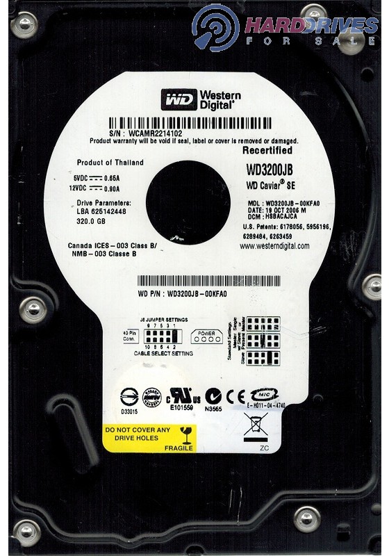 WD3200JB-00KFA0