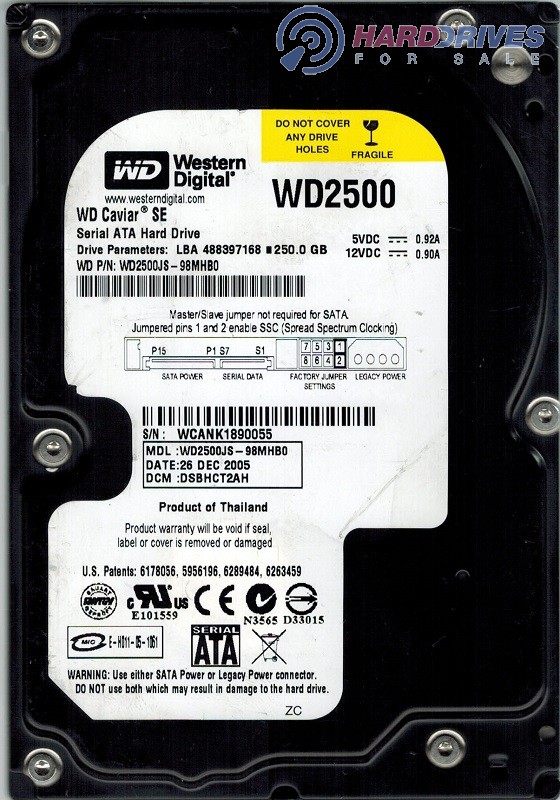 WD2500JS-98MHB0