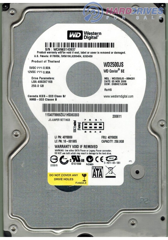 WD2500JS-08NCB1