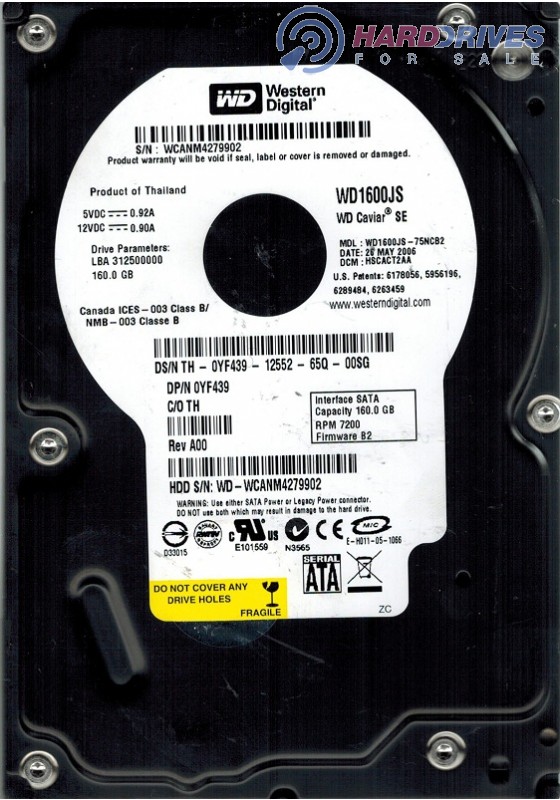 WD1600JS-75NCB2