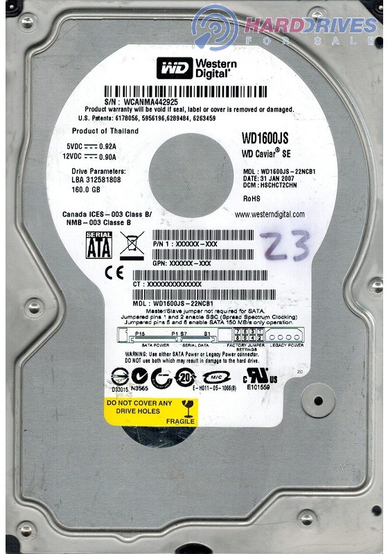 WD1600JS-22NCB1