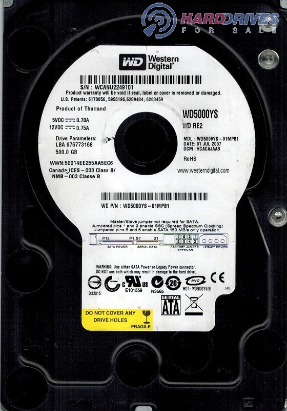WD5000YS-01MPB1