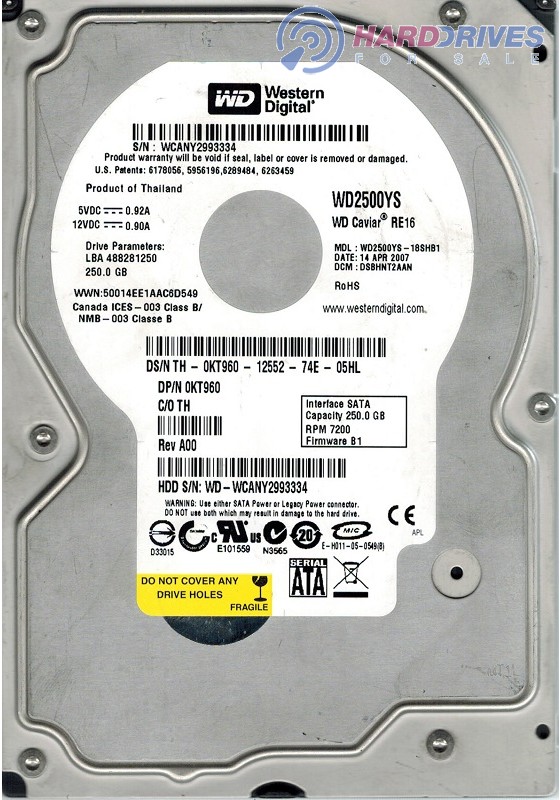 WD2500YS-18SHB1