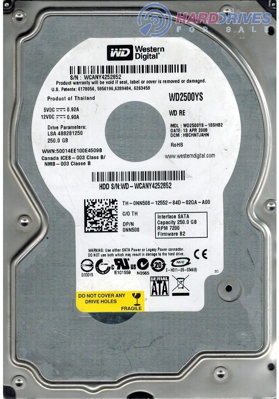 WD2500YS-18SHB2