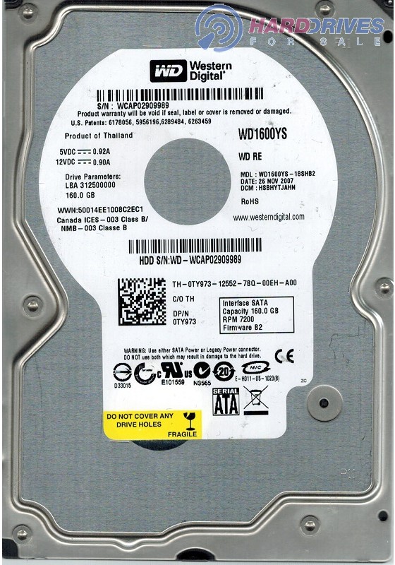 WD1600YS-18SHB2