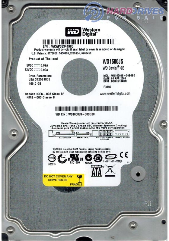 WD1600JS-00SGB0