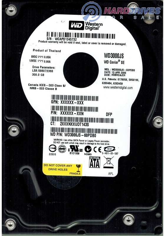 WD3000JS-60PDB0