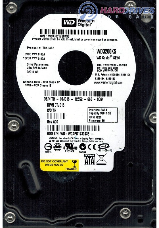 WD3200KS-75PFB0