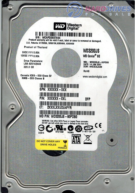 WD3200JS-60PDB0