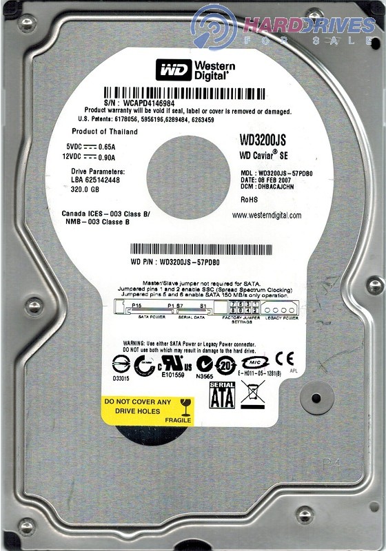 WD3200JS-57PDB0