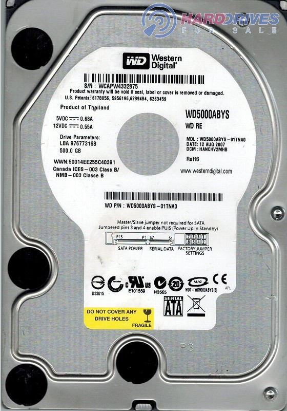 WD5000ABYS-01TNA0