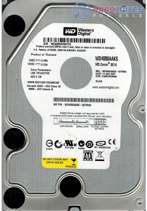 WD4000AAKS-00TMA0
