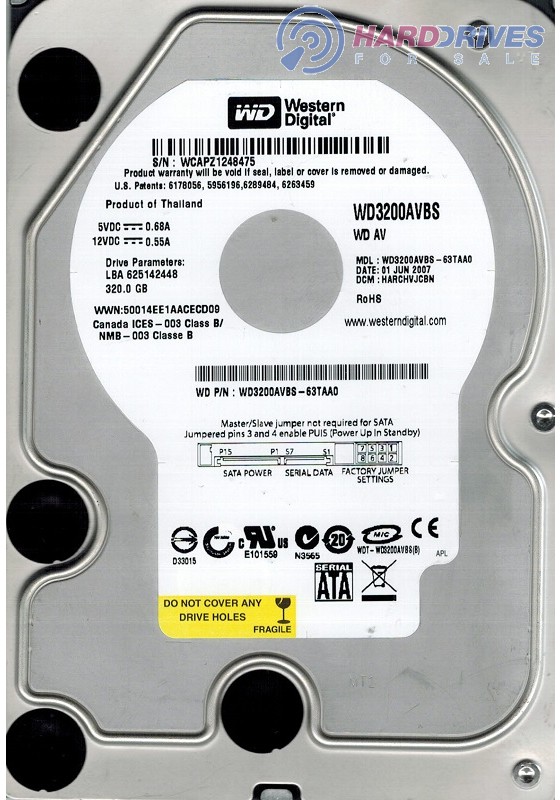 WD3200AVBS-63TAA0