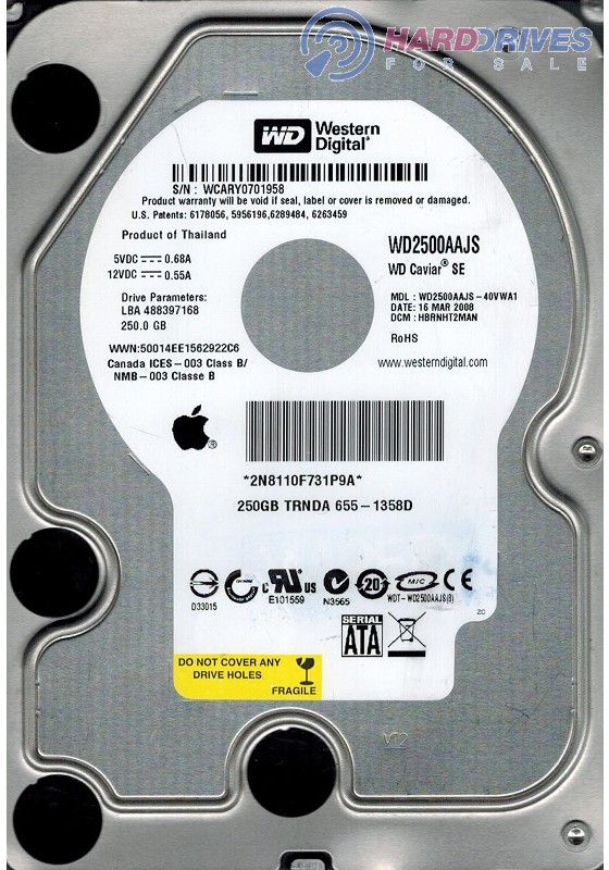 WD2500AAJS-40VWA1
