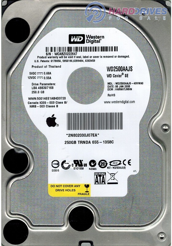 WD2500AAJS-40VWA0