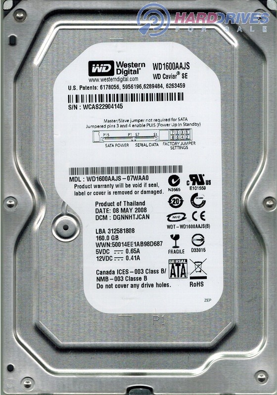 WD1600AAJS-07WAA0