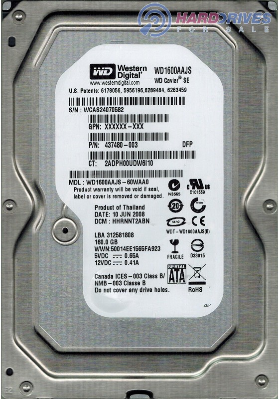 WD1600AAJS-60WAA0