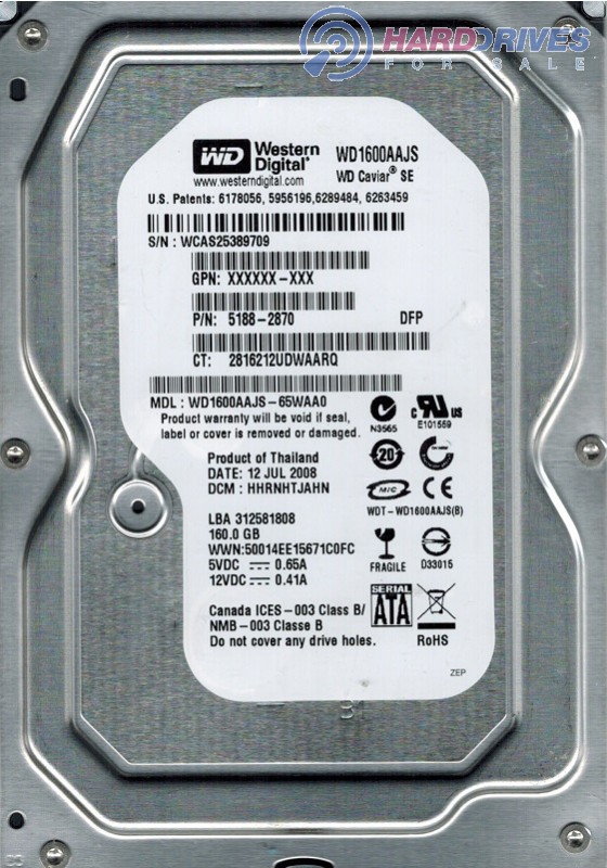 WD1600AAJS-65WAA0
