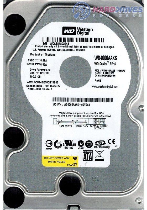 WD4000AAKS-00YGA0