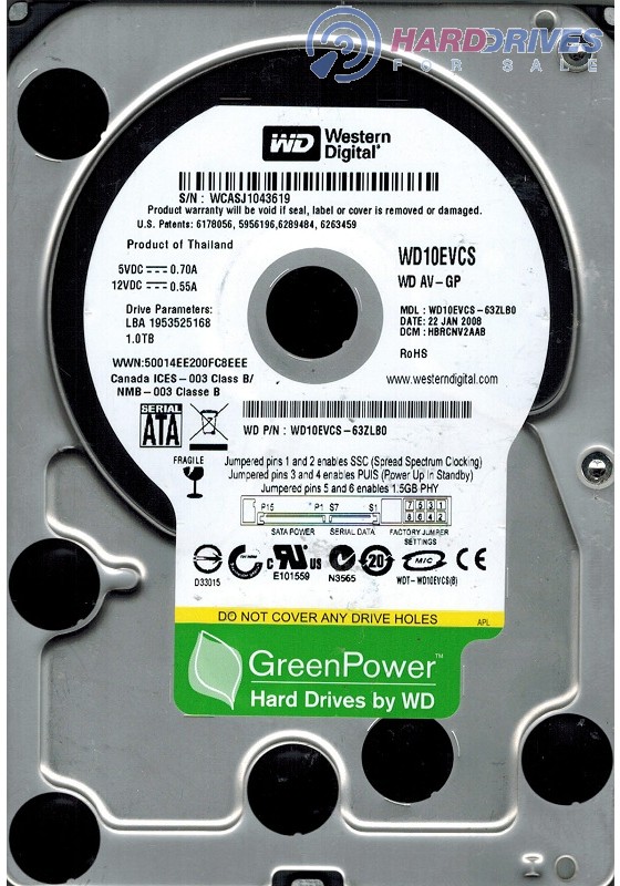 WD10EVCS-63ZLB0