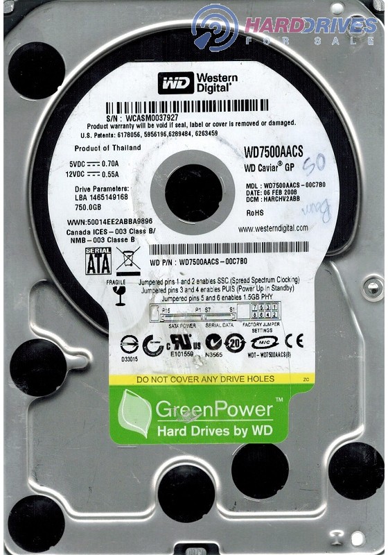 WD7500AACS-00C7B0
