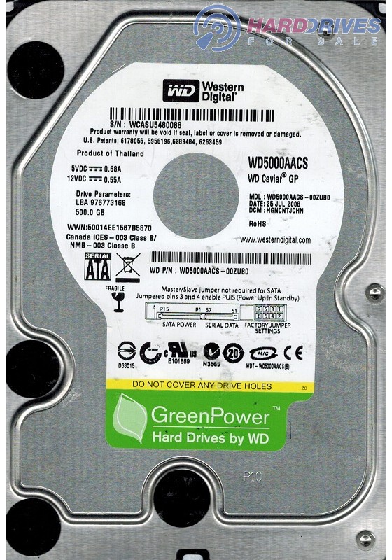 WD5000AACS-00ZUB0