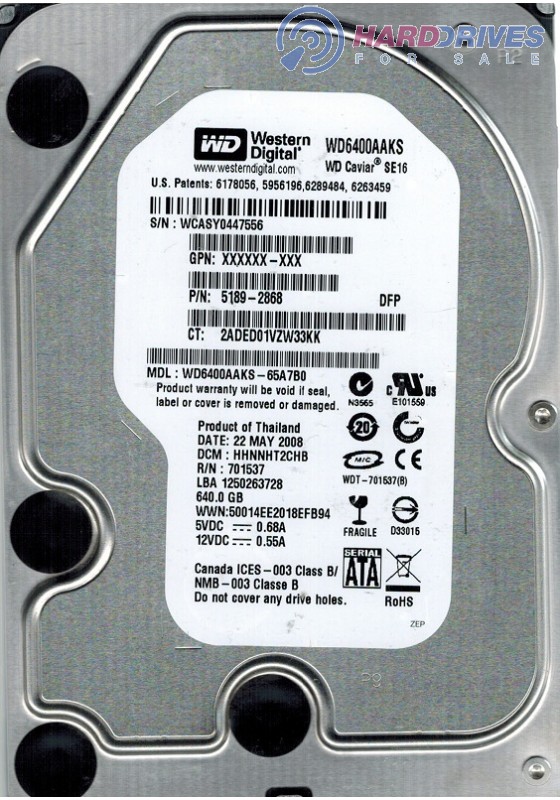 WD6400AAKS-65A7B0