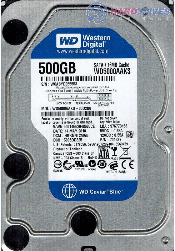WD5000AAKS-00D2B0