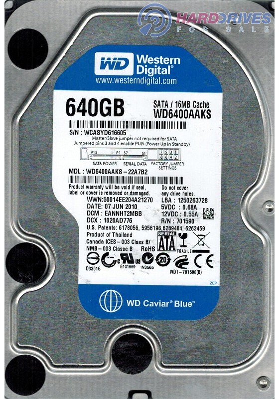 WD6400AAKS-22A7B2