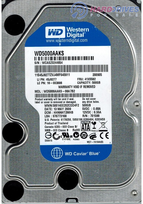 WD5000AAKS-08A7B2