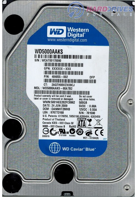 WD5000AAKS-60A7B2