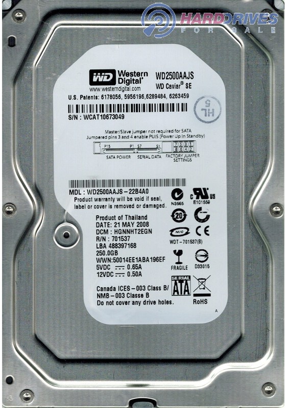 WD2500AAJS-22B4A0