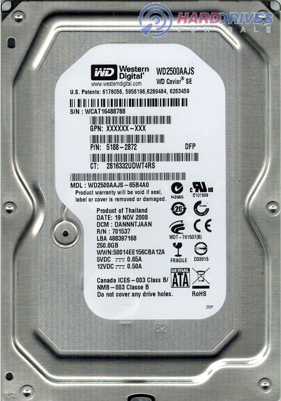 WD2500AAJS-65B4A0