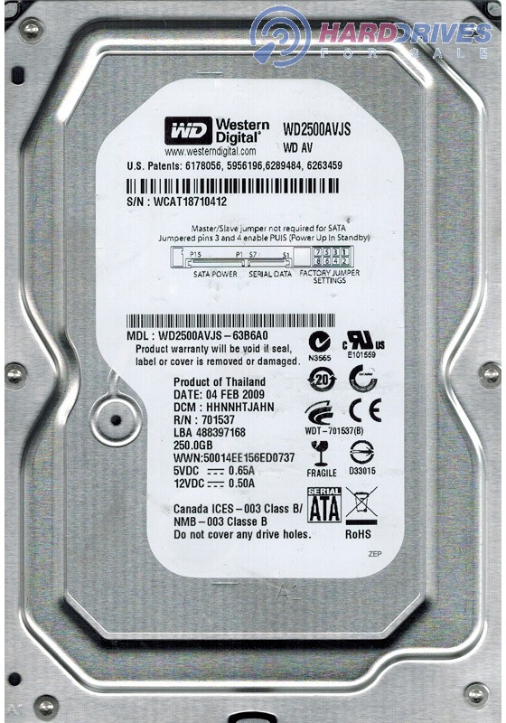 WD2500AVJS-63B6A0