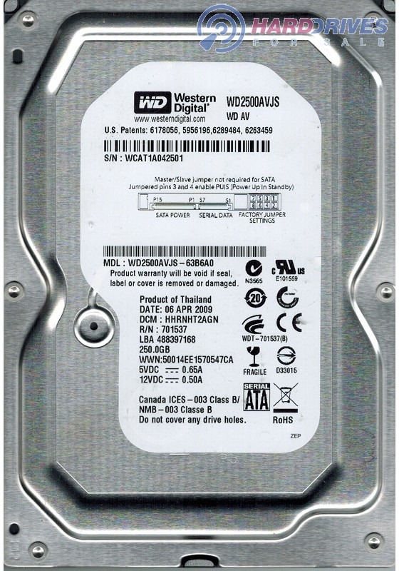 WD2500AVJS-63B6A0