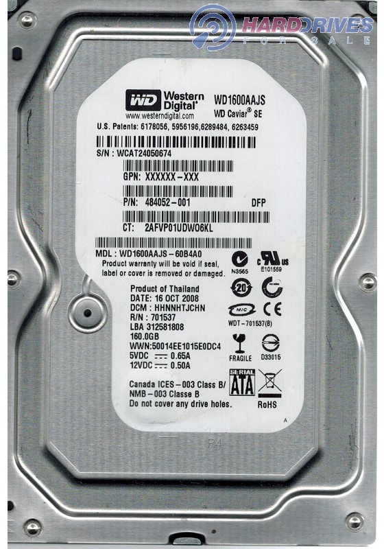 WD1600AAJS-60B4A0