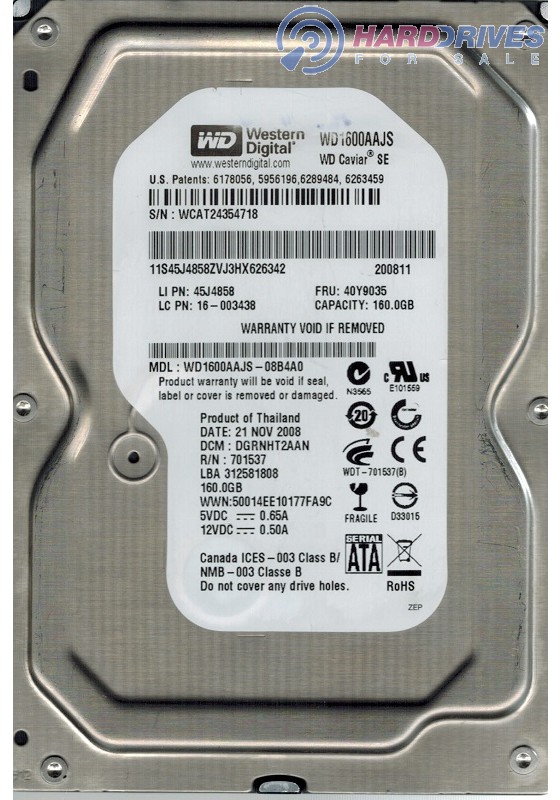 WD1600AAJS-08B4A0