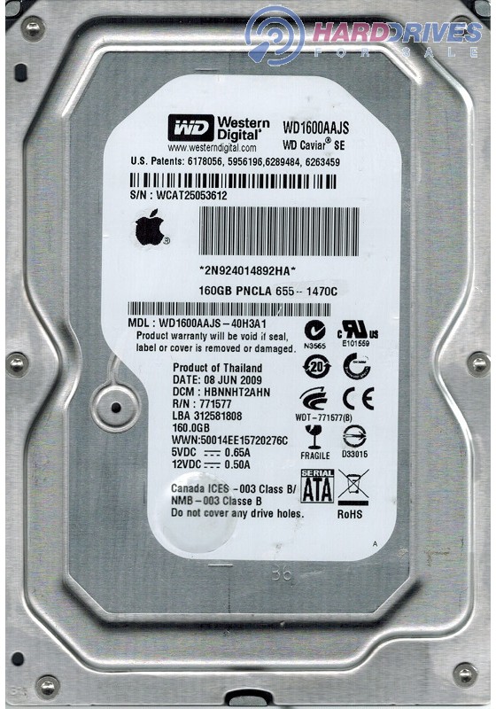 WD1600AAJS-40H3A1