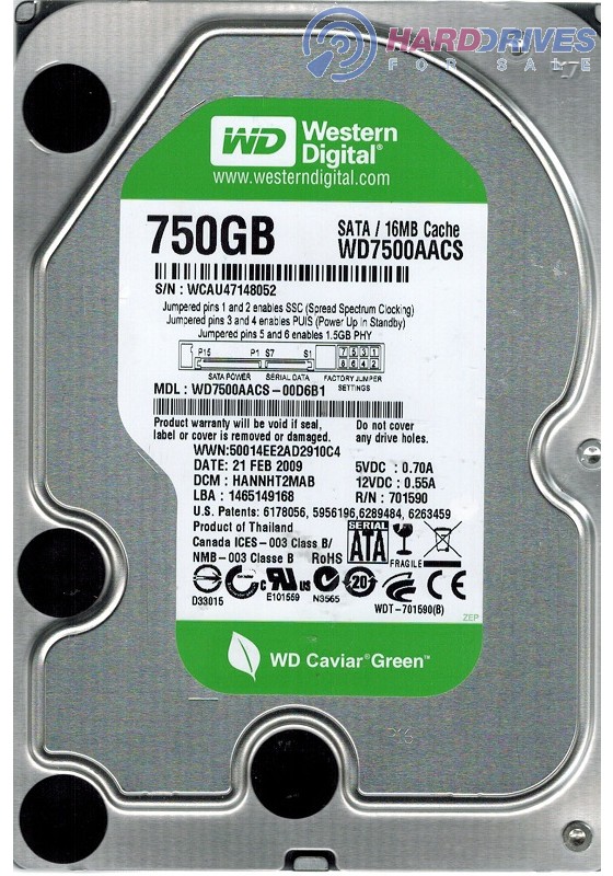 WD7500AACS-00D6B1