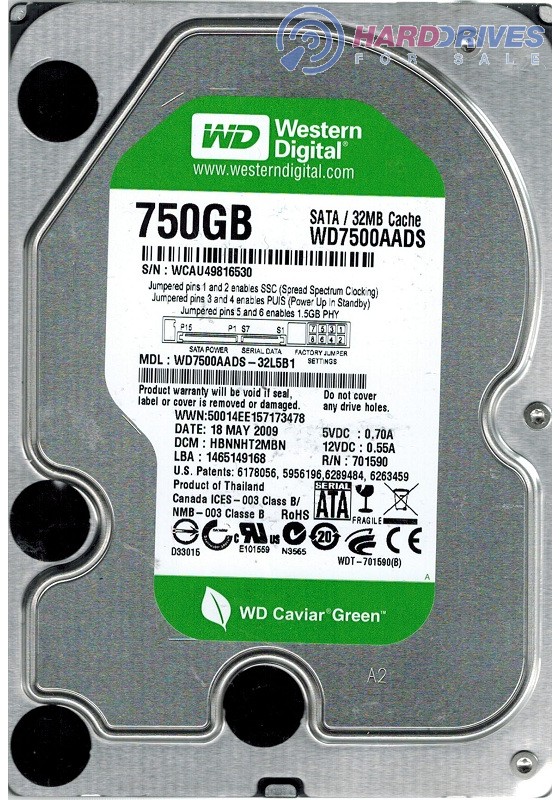 WD7500AADS-32L5B1