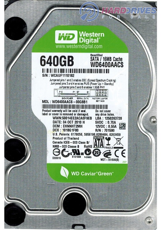 WD6400AACS-00G8B1