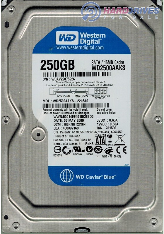 WD2500AAJS-22L9A0