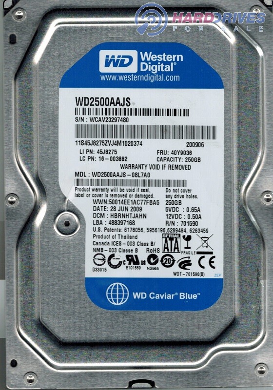 WD2500AAJS-08L7A0