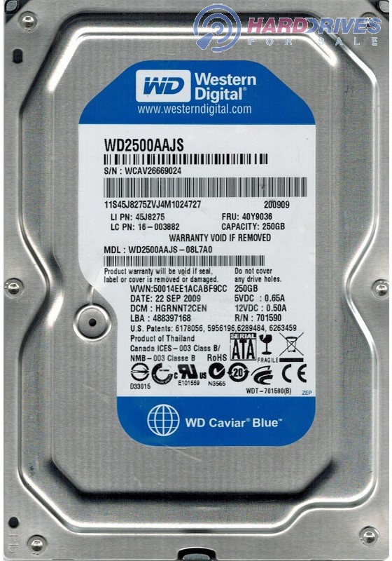 WD2500AAJS-08L7A0