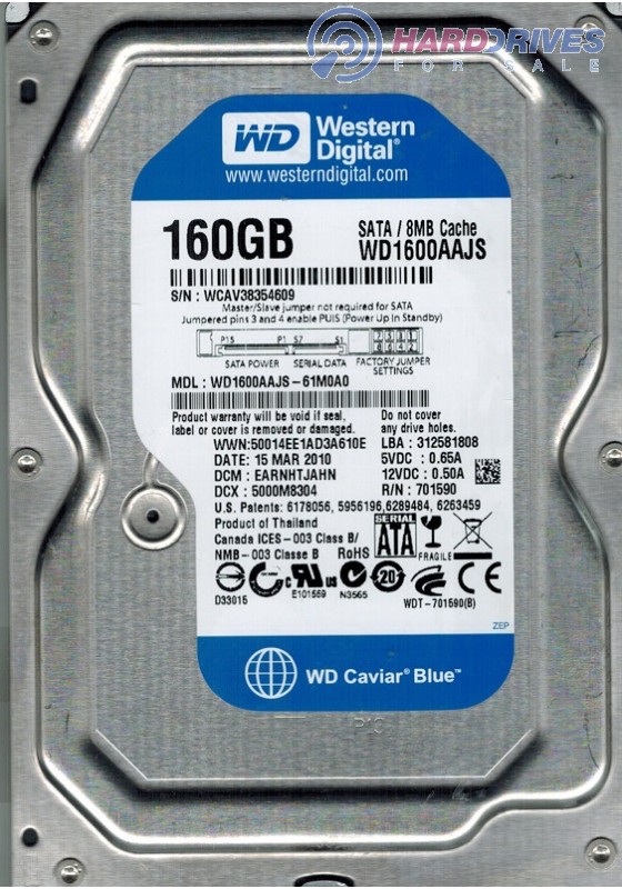 WD1600AAJS-61M0A0