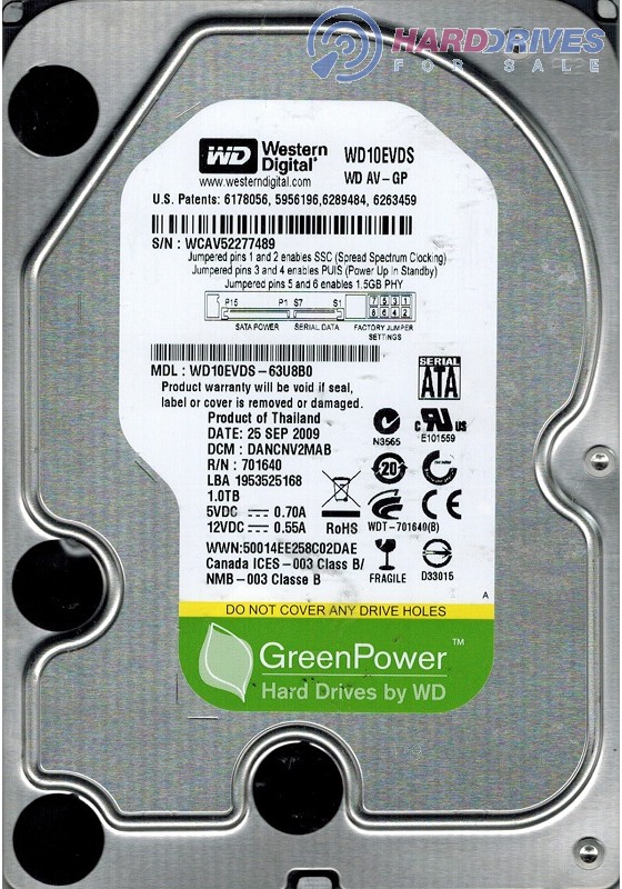 WD10EVDS-63U8B0