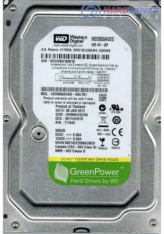 WD5000AVDS-63U7B1