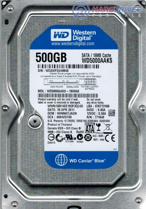 WD5000AAKS-19V0A0