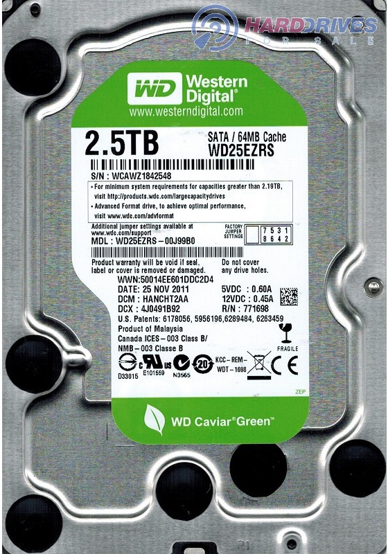 WD25EZRS-00J99B0