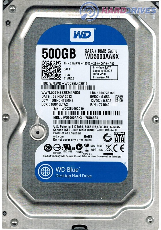WD5000AAKX-75U6AA0